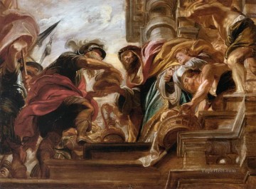 the meeting of abraham and melchisedek 1621 Peter Paul Rubens Oil Paintings